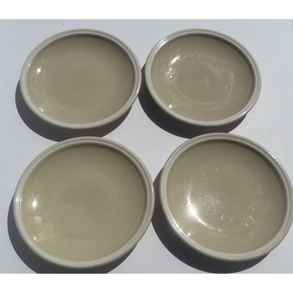 Jepcor Whipped Cream Epoch 4 Salad Plates VTG 8 inch beige white replacements